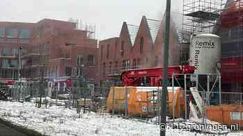 Brand in woning in aanbouw aan Vossenburglaan in Meerstad