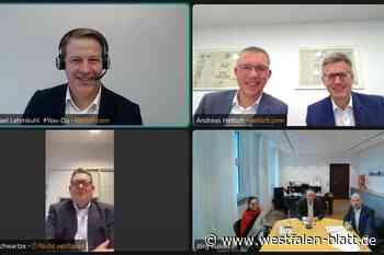 Bundesfinanzminister und Stefan Schwartze im Gespräch mit Hettich