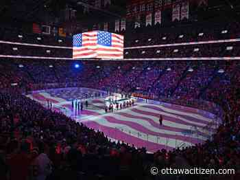Boos rain down at the Bell Centre during The Star-Spangled Banner