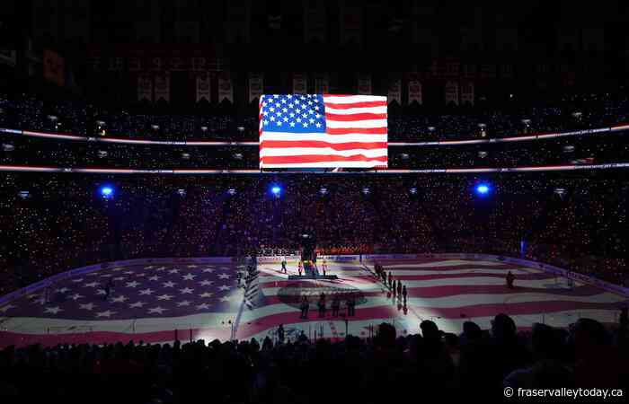 Fans again boo U.S. anthem before spirited rendition of ‘O Canada’ at 4 Nations