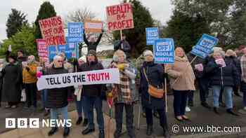 Fresh protest as celebs back hospital campaign