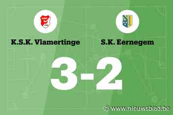 Zeven opeenvolgende overwinningen voor SK Vlamertinge na 3-2 winst tegen SK Eernegem B