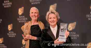 Vera's Brenda Blethyn and writer Ann Cleeves pictured after TV award win