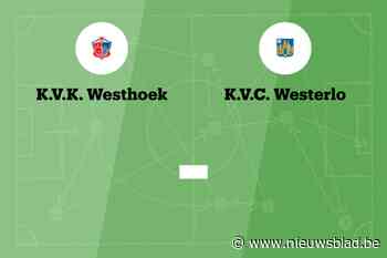 Wedstrijd tussen KVK Westhoek en Westerlo B afgelast