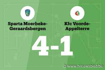 Sparta Moerbeke-Geraadsbergen wint sensationeel duel tegen KFC Voorde-Appelterre B