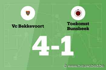 Bekkevoort verslaat Bunsbeek en blijft winnen