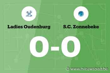Ladies Oudenburg en SC Zonnebeke blijven steken op 0-0