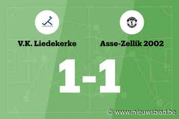 Liedekerke en Asse-Zellik 2002 verdelen de punten