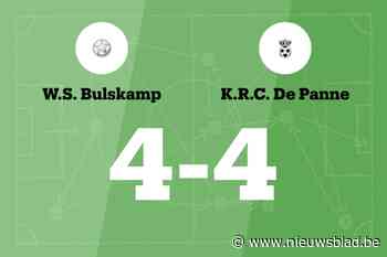WS Bulskamp speelt thuis gelijk tegen RC De Panne