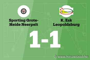 G. Gielen redt punt voor Grote Heide tegen ESK Leopoldsburg