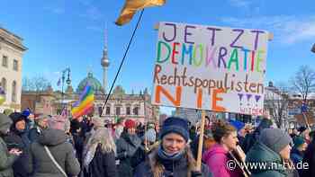 Grönemeyer mit Appell: Zehntausende protestieren in Berlin gegen Rechts und Merz