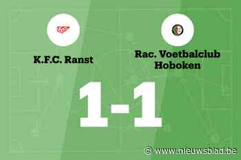 Ranst B en Hoboken B eindigen op 1-1-gelijkspel