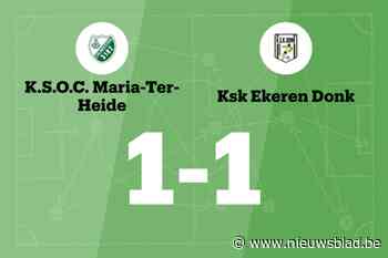 Begic redt punt voor Maria-ter-Heide tegen Ekeren Donk