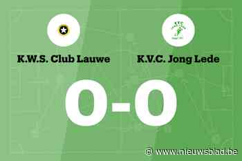 WS Lauwe en Eendracht Aalst Lede komen niet tot scoren