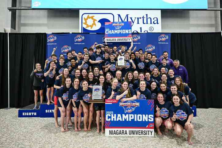 Niagara Purple Eagles double up at MAAC swimming championships