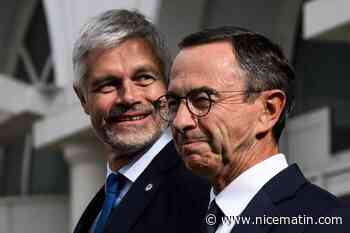 Présidence de LR: face à l'omniprésent Bruno Retailleau, Laurent Wauquiez tente de se démarquer en haussant le ton contre l'"assistanat"