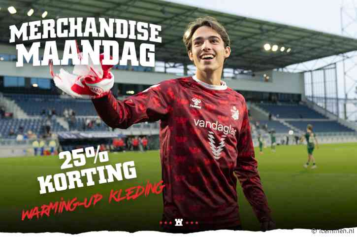 Merchandise Maandag: 25% korting op warming-up kleding