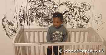Bristol toddler goes 'on a mission' with mum's make-up