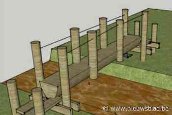 Vergunningsaanvraag voor boomstambrug en stapstenenpad in Lovenhoek