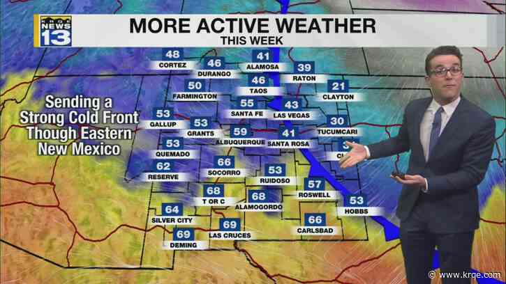 Mild today then another cooler storm to hit New Mexico