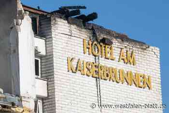 Großbrand in Brakel: So sieht es jetzt am Hotel „Am Kaiserbrunnen“ aus