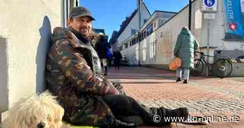 Obdachlos in Eckernförde: Dušan Havran bettelt bei -10 Grad