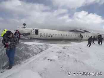 Incidente aereo a Toronto: volo della Delta si ribalta in fase di atterraggio: 8 feriti