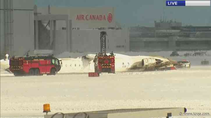 Multiple people hurt after Delta flight crashes, lands upside down at Toronto airport