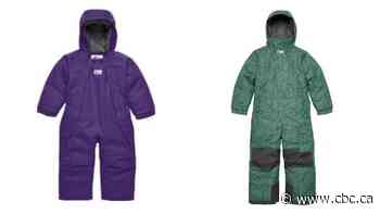 MEC recalls 2 types of children's snowsuits over mould concerns