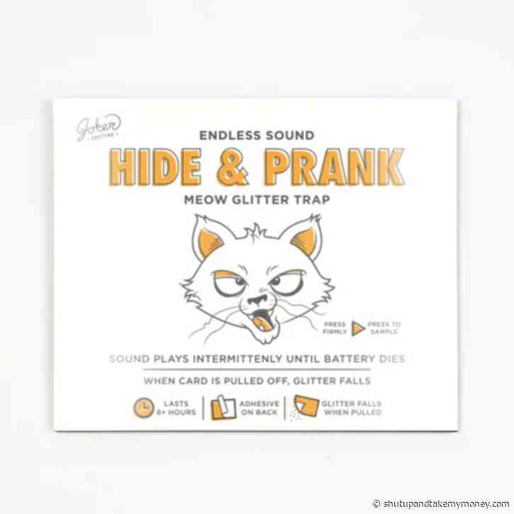 Hide & Prank Meowy Glitter Trap
