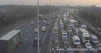 Multi-vehicle crash on M25 causes rush-hour CHAOS