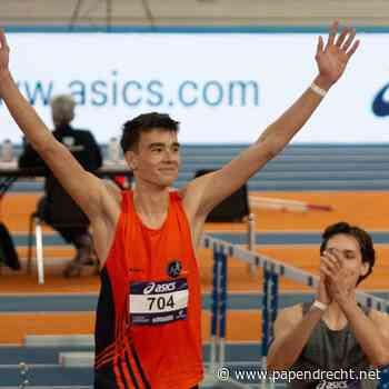 Stijn van der Waal zilver op NK Indoor
