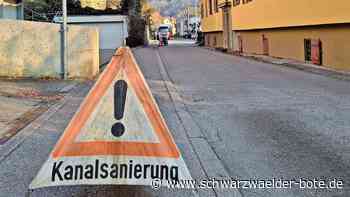 Im Hirsauer Wiesenweg: Parkplätze in Calw fallen während Kanalsanierung weg