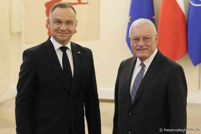 Poland’s president says US assures him it won’t reduce troops in that part of Europe