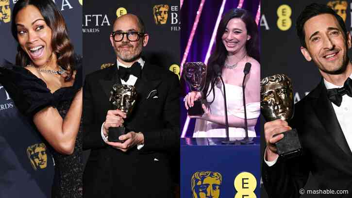 The complete list of winners at the 2025 BAFTAs