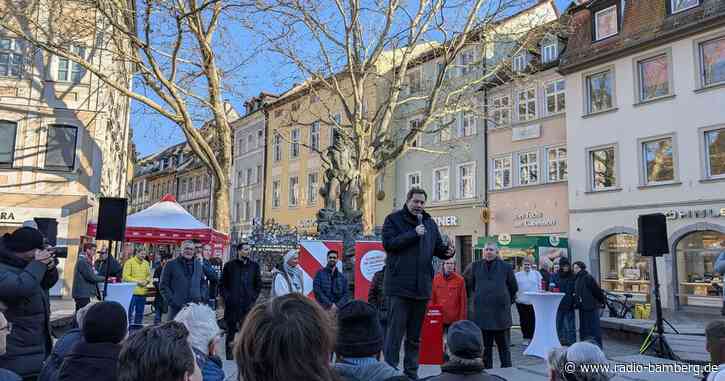 Klingbeil zum Wahlkampfendspurt in Bamberg