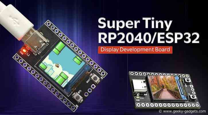 Super Tiny RP2040/ESP32 Board Display for IoT and DIY Projects