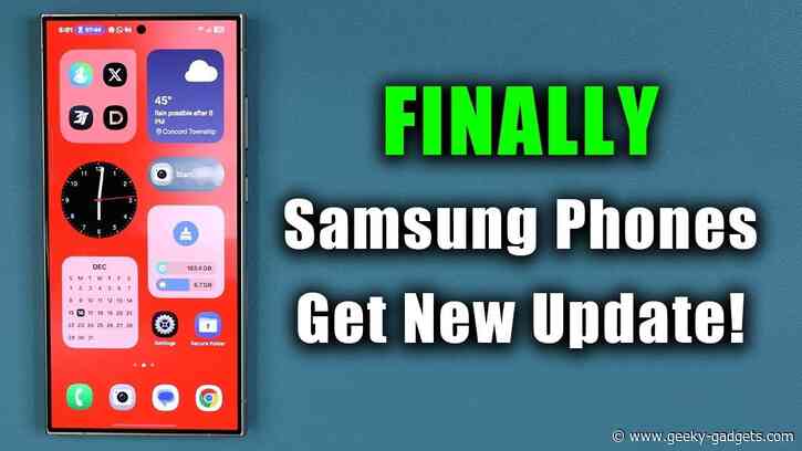 Samsung Releases Important New Update for Galaxy Phones