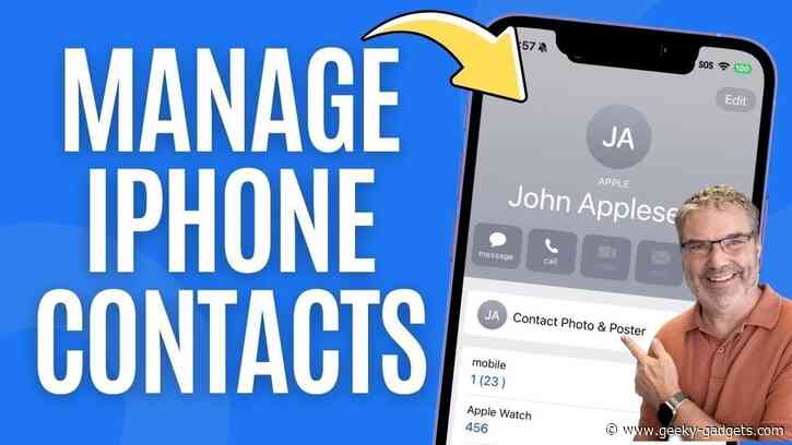 How to Organize Your iPhone Contacts Like a Pro : Easy and Fast