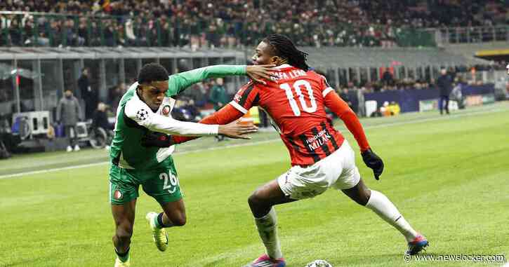 Feyenoord verder tegen tien man AC Milan na schwalbe Theo Hernández