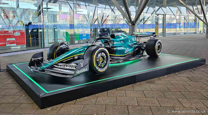 See an Aston Martin Formula 1 racing car at North Greenwich tube station
