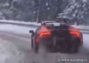 Video: Lamborghini Huracán Sterrato vast in de sneeuw