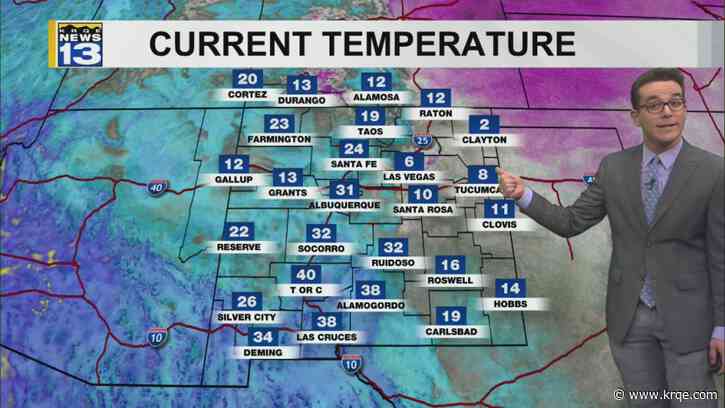 Storm departs with a colder start before warm-up