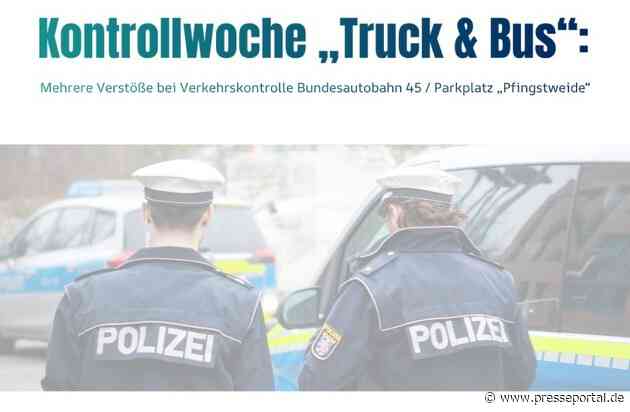 POL-OF: Kontrollwoche "Truck & Bus": Mehrere Verstöße bei Verkehrskontrolle; 2.000 Liter Diesel abgezapft und Wahlplakat durch Feuer beschädigt