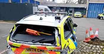 Police officer taken to hospital after lorry crashes into car on M11