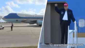 President Trump arrives in South Florida for summit in Miami Beach