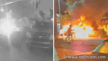 Man intentionally set car on fire with spouse inside in Hialeah Gardens: Police