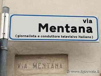 "Via Mentana, giornalista e conduttore televisivo italiano". La gaffe del Comune