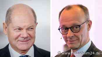 Countdown für finales TV-Duell läuft: Scholz und Merz treffen heute ein letztes Mal aufeinander