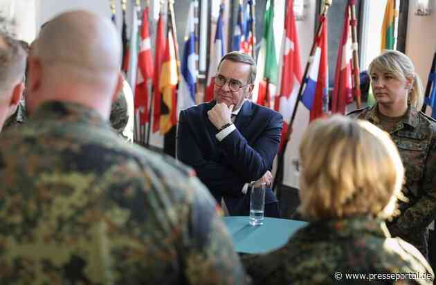 Operatives Führungskommando der Bundeswehr hat Bundesminister Pistorius am Standort Schwielowsee zu einem Informationsbesuch eingeladen